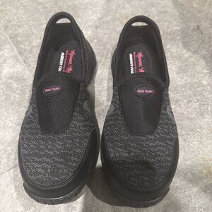 Moxie Trades Women's Slip-On Zena Composite Toe Work Shoes Black/Pink Size 7.5M